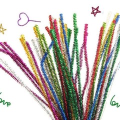 100PCS 30*6mm Mixed Color Metal Wire Christmas Tree/Home Decoration Kids DIY