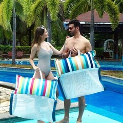 FindUWill Fabric Pool Hammock Floats, XL, 2Pack Inflatable Multi Purpose Water H