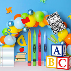 14 Pcs Giant Back to School Decorations School Theme Party Decorations ABC Alpha