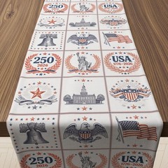 Durable 250th Anniversary Table Runner – Perfect for Indoor or Outdoor Use