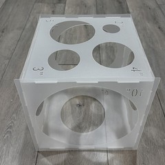 Balloon Sizer Box 2-10 Inch Collapsible Plastic Cube Template