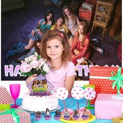 Katseye Party Supplies Set Balloons Plates Cups Tablecloth Napkins Cake Toppers