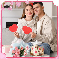 Valentines Day Decor Valentine Mini Wooden Envelope in Jar Farmhouse Rustic Wood