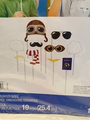 Lil’ Flyer Airplane Birthday Party Photo Booth 10″ Props Birthday Decor 10 ct.