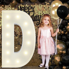 4ft Marquee Letters D Light Up Party Decor Birthday Graduation Wedding