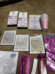 Girl Baby Shower Decorations–Bear Theme–see description & see photos