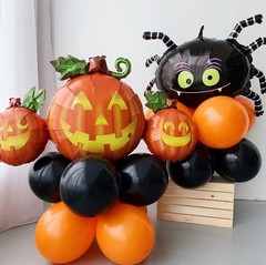 Black and Orange Balloons 60 Pcs 12 inch Halloween Balloons Confetti Balloon …