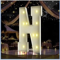 4FT Marquee Light Up Letter,Marquee Letters 4 Feet Tall, Large (Letter N)