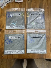 Minecraft Birthday Party Supplies table cloth