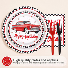 96Pcs Classic Car Birthday Party Decorations I Am Not Old I Am Classic Birthday