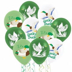 30Pcs Lucky Mallard Duck Latex Balloons for Boys 1st Party/Lucky Duck Decorat…