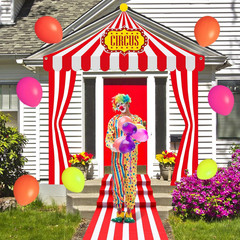 4 Pcs Carnival Circus Tent Decorations Carnival Entryway Door Party Decor Awning