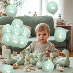 Silly Goose Balloons,Goose Themed Party Decorations Green Duck Balloon Farm A…