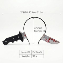 Halloween Simulation Knife Headband Cosplay Party Costume Accessory