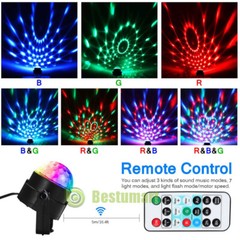 Solar Laser Lamp RGB LED Projector Lights 360° Rotating Party Xmas Decor Lamp