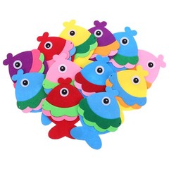 12Pcs Fish Wall Decor Reusable Nonwoven Fabric Coastal Beach Fish Ornaments