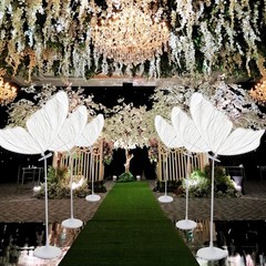 2PC LED Light Wedding Butterfly Floor Lamp Creative Butterfly Ceiling Lamp Props