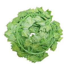 YAHUAA 12 Pack 84 Feet Fake Ivy Leaves Vines Artificial Garland Light Green