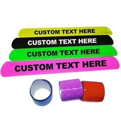 20Pcs Custom Slap Bracelets Personalized Snap Bands Wristbands for Party Favors