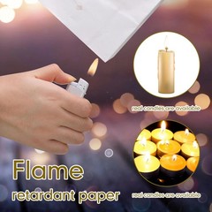 100 PCS White Luminary Bags Bulk Hearts Luminaries Paper Tea Light Flame Resist