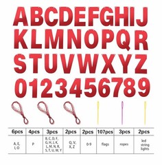 DIY Letter Custom Banner Glitter Customizable Banner Kit