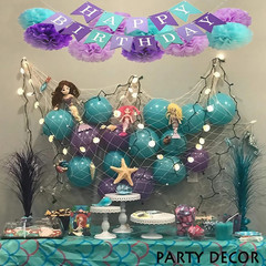 1pc Beach Theme Fish Net Party Decoration 39x79in Home Bedroom Decor – NEW