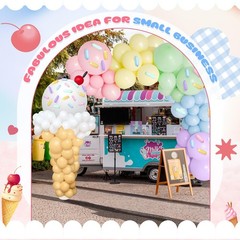 330 Pcs Ice Cream Party Decorations Ice Cream Balloon Garland Kit Pastel Ball…