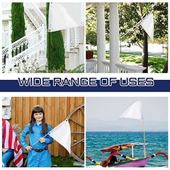 White 12×18 Inch Nylon Pennants Flags – Blank Flags 12×18 Inch Outdoor Pennants