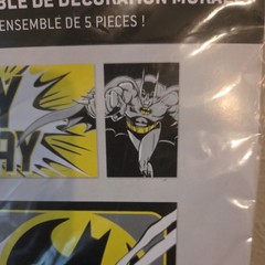 Batman DC Birthday Party Scene Setters Wall Decorating Kit Giant 5 Pc Set