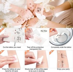 Bachelorette Party Decorations Bride To Be Sash Veil Tiara Temporary Tattoo Set