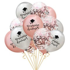 rose gold Sequin graduation balloon congratulations graduate party decoration…