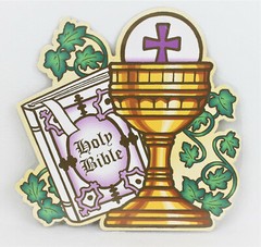 Amscan FIRST COMMUNION 3 Religious Die Cut Cardboard Wall Party Decorations
