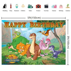 The Land Before Time Birthday Party Supplies Backdrop Banner Poster Vinyl