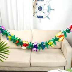 FUTUREPLUSX 6PCS Tropical Garland Party Decorations, 9.8 ft Multi Color