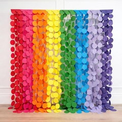 Ultimate Big Circle Dots Party Garland Streamer Backdrop (290 Ft Total, 40 St…