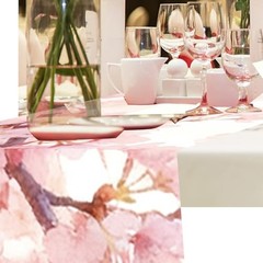 2Ct Cherry Blossom Party Table Runner – Japanese Spring Flowers Themed