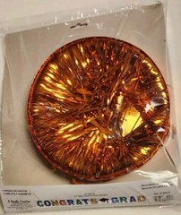 Grad Cap Shimmering Spiral Hanging Decorations by Beistle Graduation Decor NEW