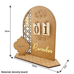 Countdown Calendar Ramadan Decoration Islamic Muslim Festival DIY Ornament JQ
