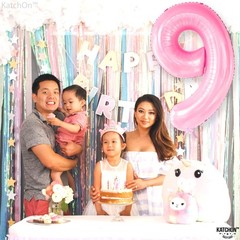 , Giant Light Pink Number 9 Balloon – 40 Inch | Foil 9 Balloon for 9th Decora…