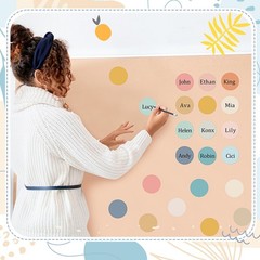 Round Cutouts Assorted Color Paper Bulletin Board Hippie Fits 2 Inch 600 PCS