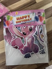 Lilo & Stitch Birthday Party Supplies Banner Cake Toppers Balloons Swirls +