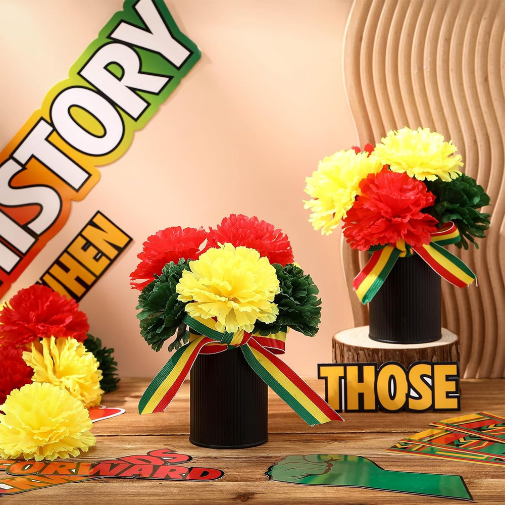 86 Pcs Juneteenth Table Centerpiece Decorations Black History Month Table Dec…