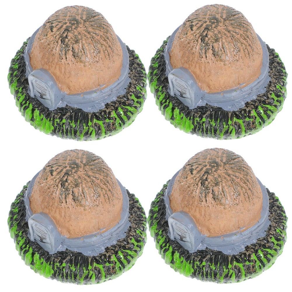 4 Pcs Dollhouse Miniature Graveyard Set Headstone Decorations