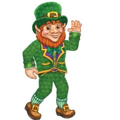 Jointed 33 Inch Leprechaun Paper St Patrick’s Day Decoration Party Supplies