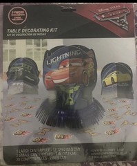 Disney Pixar Cars Table Decorating Kit 3 Pieces Plus Confetti