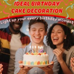 MAQIHAN Multicolor Spiral Birthday Candles 6×0.5 cm/2.36×0.2 in, Multicolored