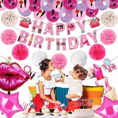 Makeup Party Supplies 66pcs Spa Party Decorations Set-Makeup Theme Party Deco…