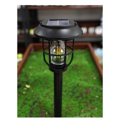 Solar Outdoor Camping Light Wall Mounted Ground Stake Warm LED IP55 Rated