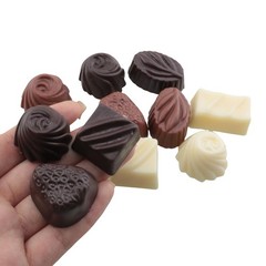10PCS Simulation Chocolate Model Mixed Color Fake Dessert Cake DIY Decoration…