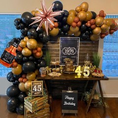 Whiskey Birthday Party Decorations Aged to Perfection Party Supplies, 143Pcs …